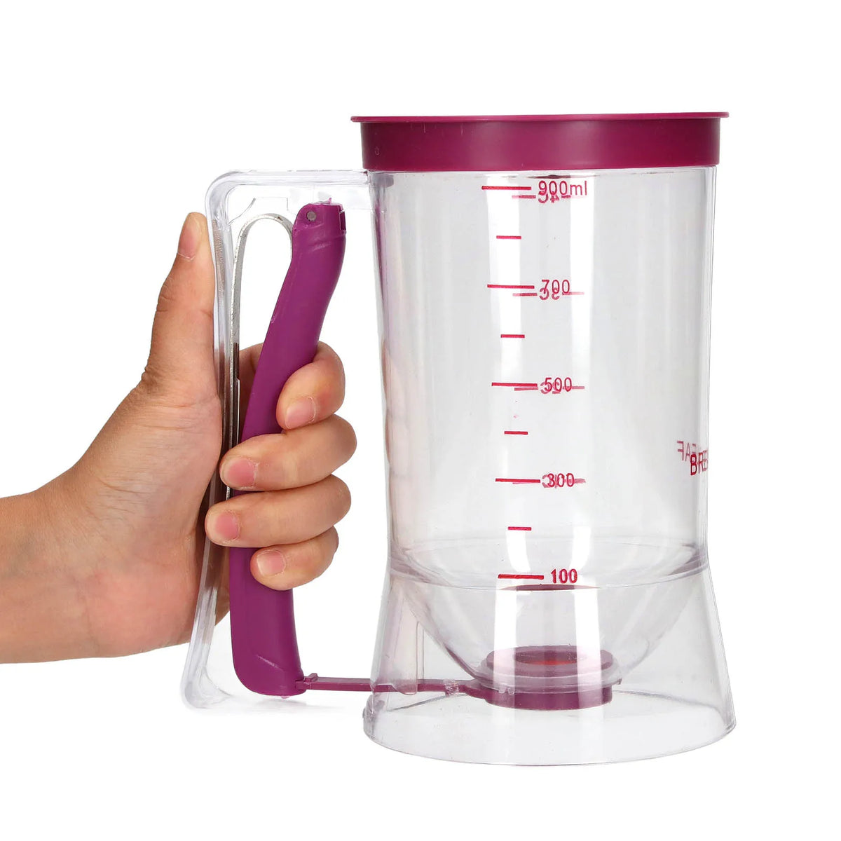 Dispensador de masa ABS 900ml, separador de crema de masa, herramienta para hornear para panqueques, magdalenas, pasteles, gofres, dispensador de masa para panqueques