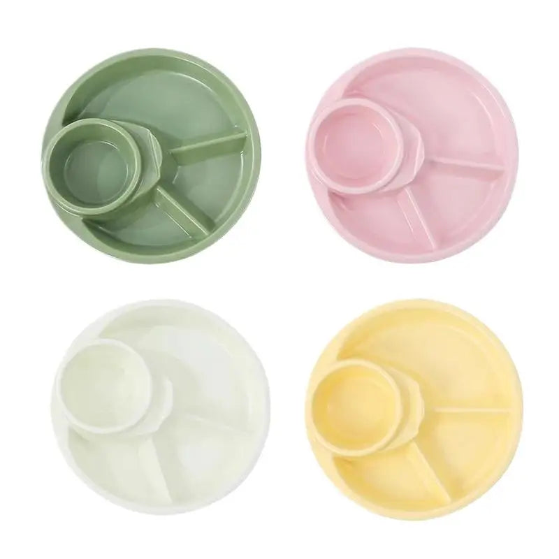 Plato Redondo para Frutas y Ensaladas, Bandeja para Desayuno, Aperitivos, Salsas, Platos para Cena, Postres y Tartas, Vajilla de Cocina