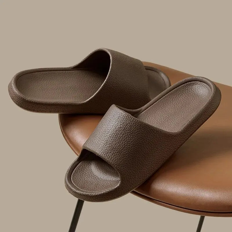 Zapatillas planas ligeras de EVA para mujer, zapatos de baño para el hogar, masaje cómodo, toboganes de interior, zapatos de ducha, moda de verano