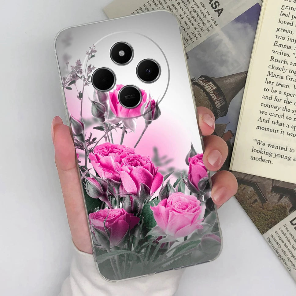 Funda de teléfono para Redmi 14C 4G, cubierta trasera creativa, transparente, suave, delgada, de silicona TPU, a prueba de golpes, protectora para Redmi14C