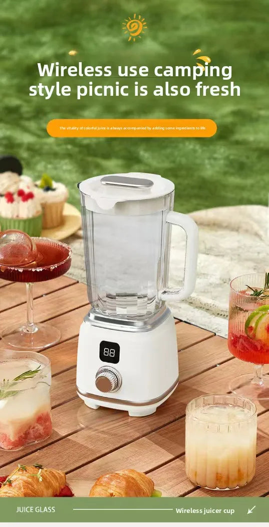 Nuevo extractor de jugo original para el hogar, máquina de procesamiento de frutas y jugo totalmente automática, licuadora de jugo portátil, hoja de acero inoxidable