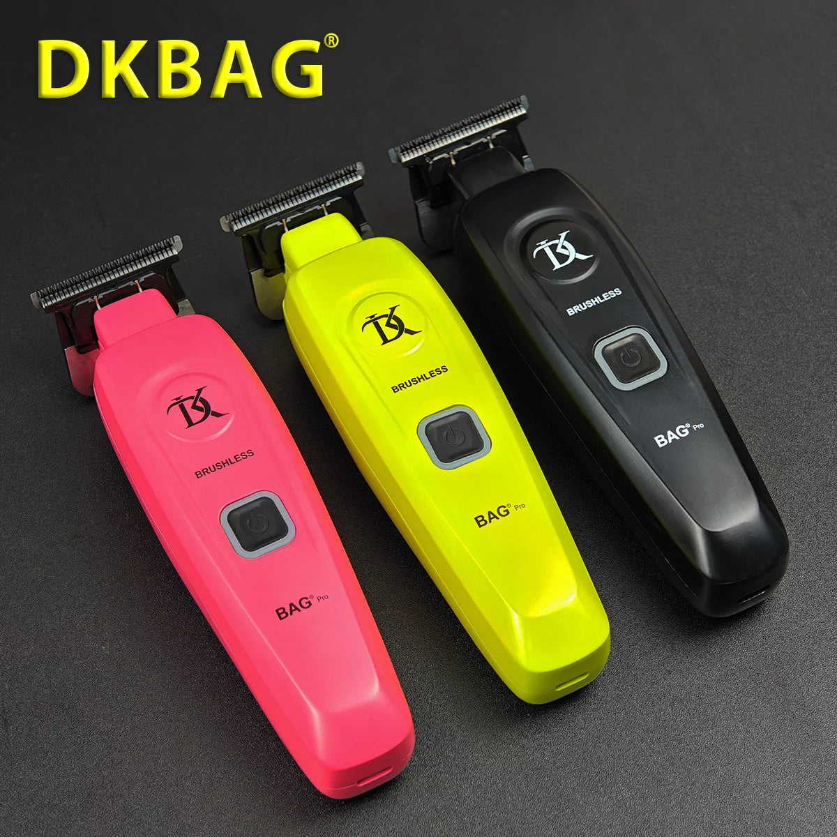 Cortapelos profesional para hombres 2025 DKBAG-078 recortador de barba dentada con cuchilla DLC con carga USB y Motor sin escobillas 7200 RPM