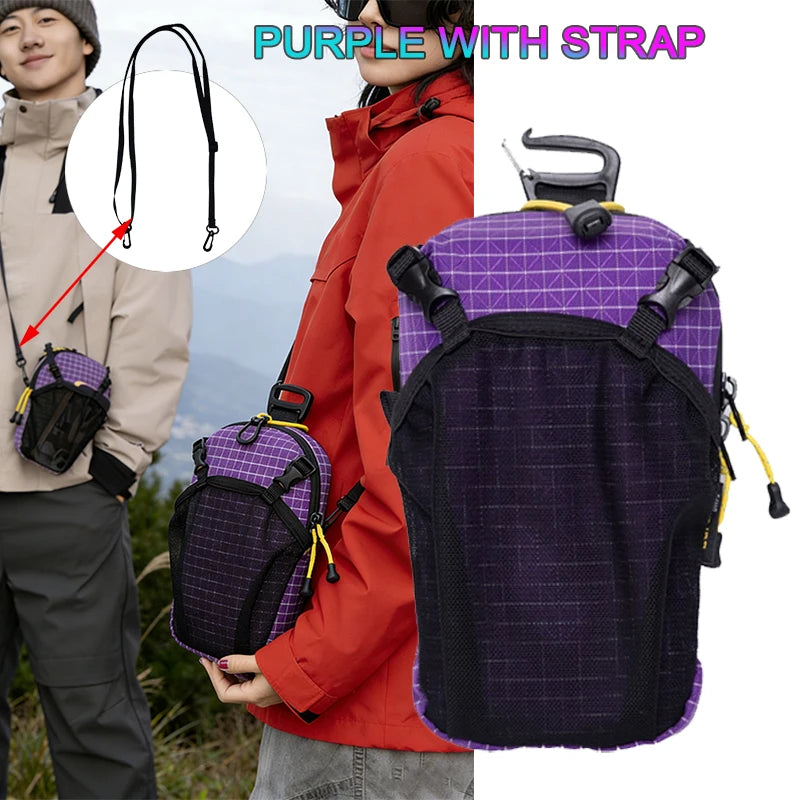 Correa de mochila para el hombro, bolsa para teléfono inteligente, correa impermeable para deportes, senderismo, camping, ligera