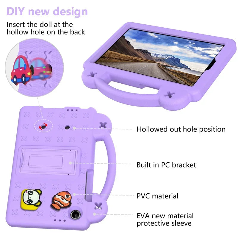 Funda bonita para tableta para niños Lenovo Tab One 8,7 "Funda de espuma EVA TB305FU Funda portátil a prueba de golpes Protector Capa