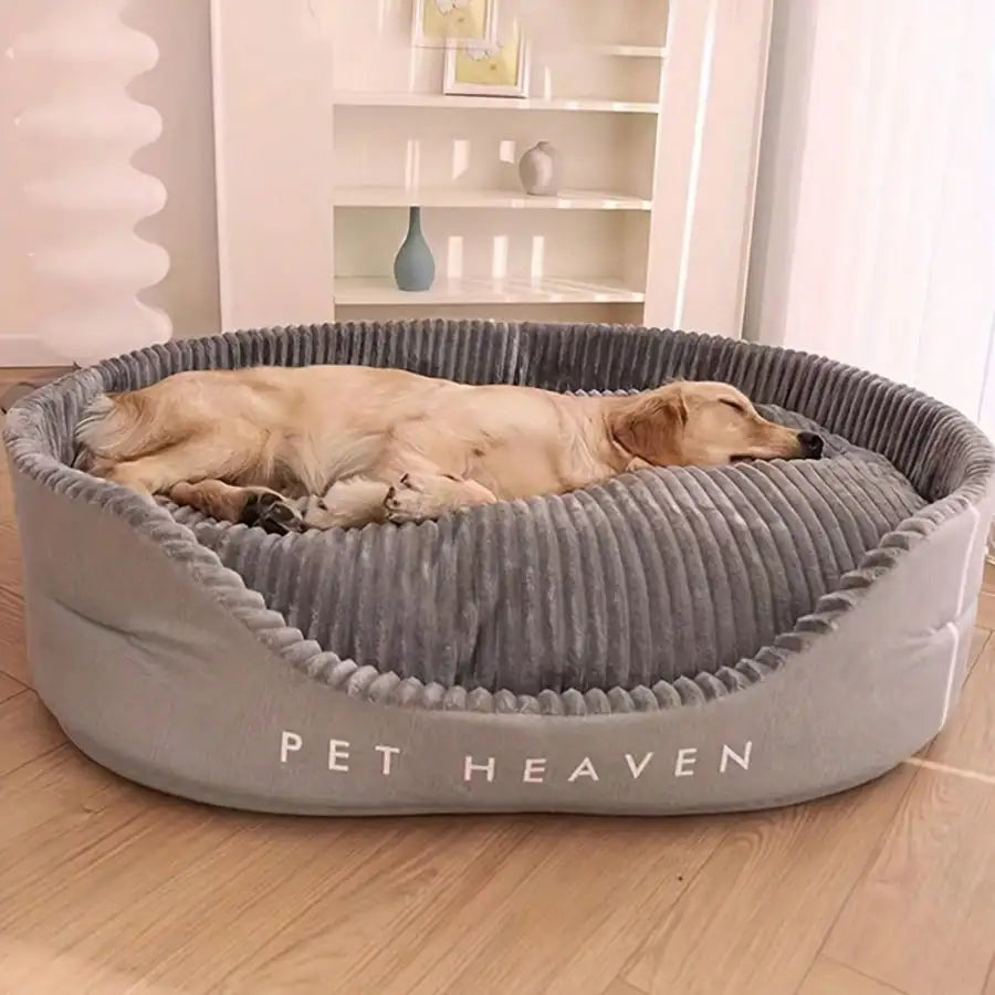Cama para Mascotas Lavable a Máquina, Suave y Acogedora – Casa para Perros y Gatos para Todas las Estaciones con Tapete Cálido |   Comodidad de felpa, esencial para el invierno y el regalo de Navidad perfecto para mascota