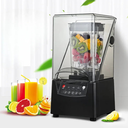 Máquina de ruptura de pared comercial, herramienta de leche de soja, leche, tienda de té, cubierta de cinturón de aislamiento acústico, máquina de jugo de hielo de arena