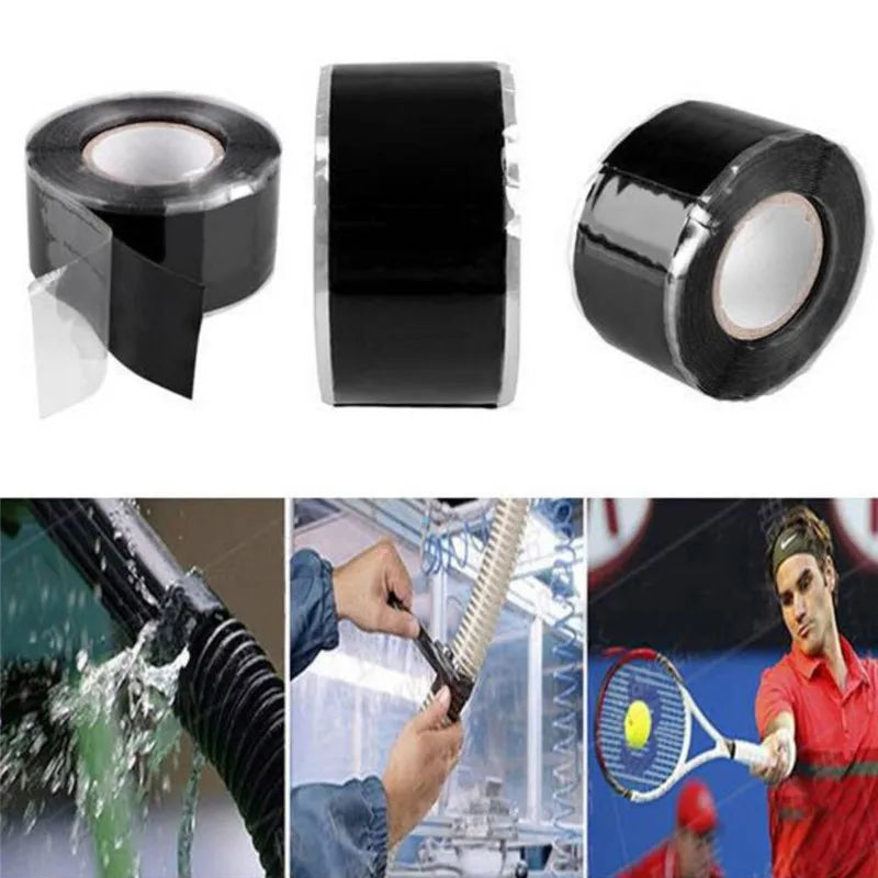 Cintas adhesivas aislantes de silicona para rendimiento de reparación de sellado de fugas impermeables súper fuertes