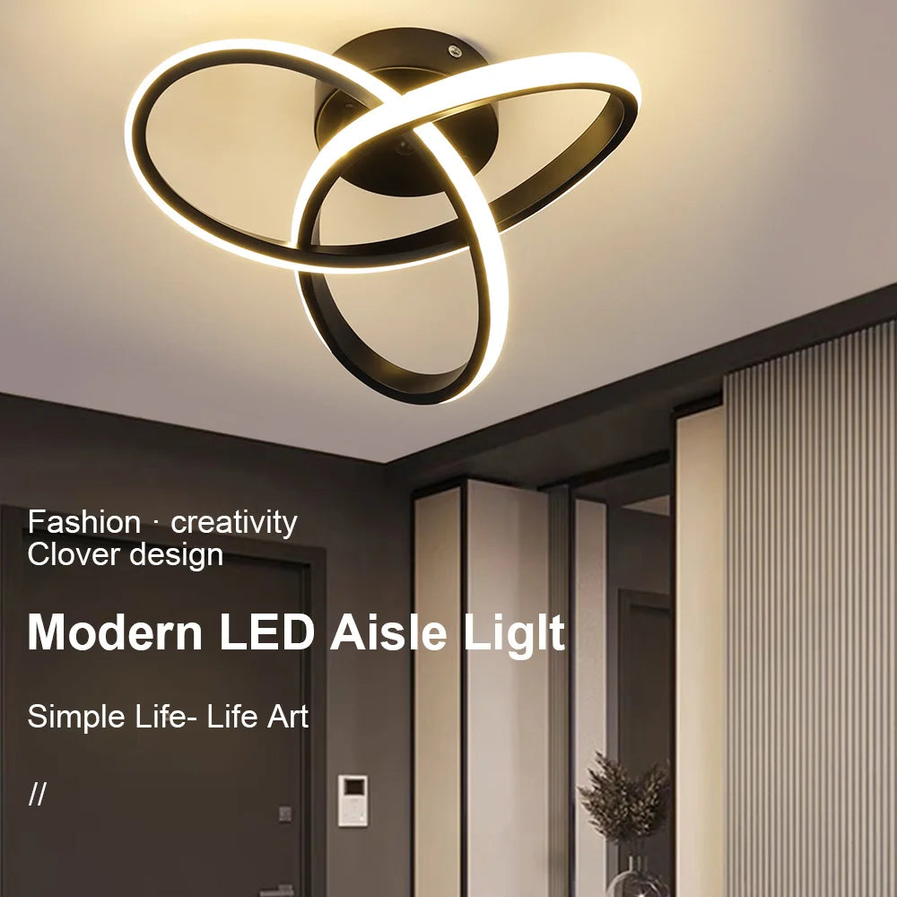 Luz de techo moderna, lámpara de techo LED para pasillo pequeño, diseño de cerca de techo, accesorio de iluminación para el hogar, cocina, dormitorio, balcón