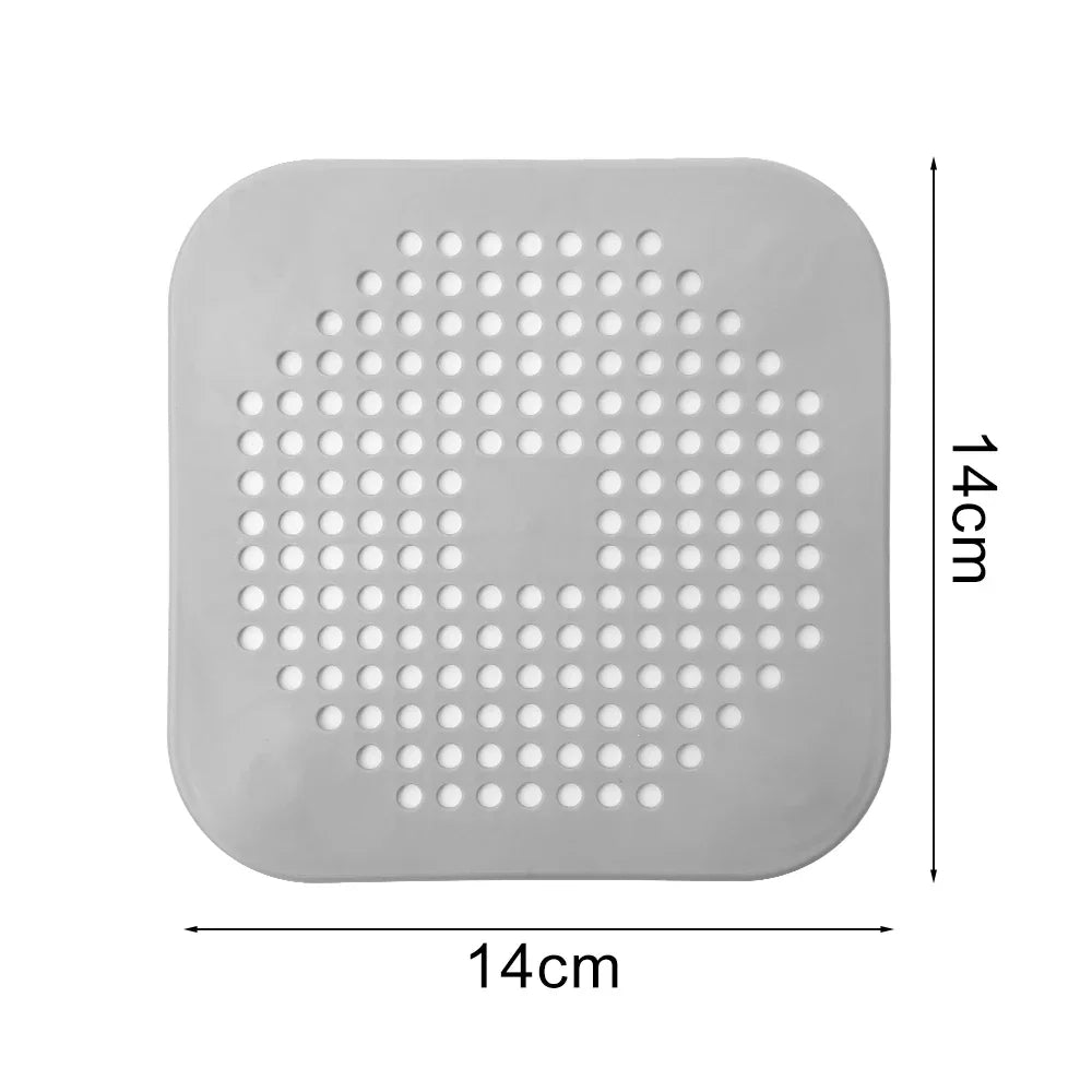 Tapón de silicona para desagües de cocina y baño, filtro de agua para bañera, accesorios para el hogar, atrapapelos para ducha y fregadero
