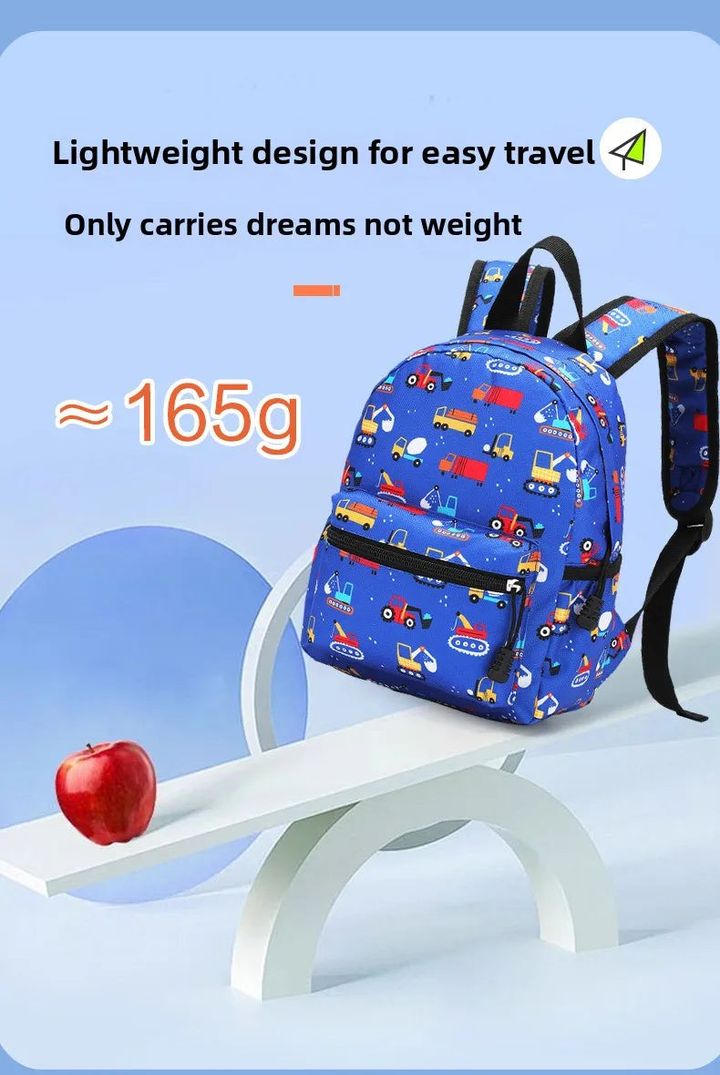 Mochila Infantil de Dibujos Animados, Ligera, para Jardín de Niños y Escuela, con Protección Ergonómica para la Columna Vertebral, para Niños y Niñas, Estilo Casual y Moderno