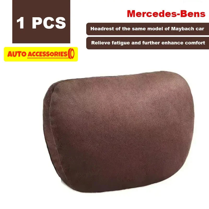 1/2 Uds reposacabezas de coche soporte para el cuello asiento/Clase de diseño Maybach suave Universal ajustable almohada de coche cojín de descanso para el cuello de alta calidad