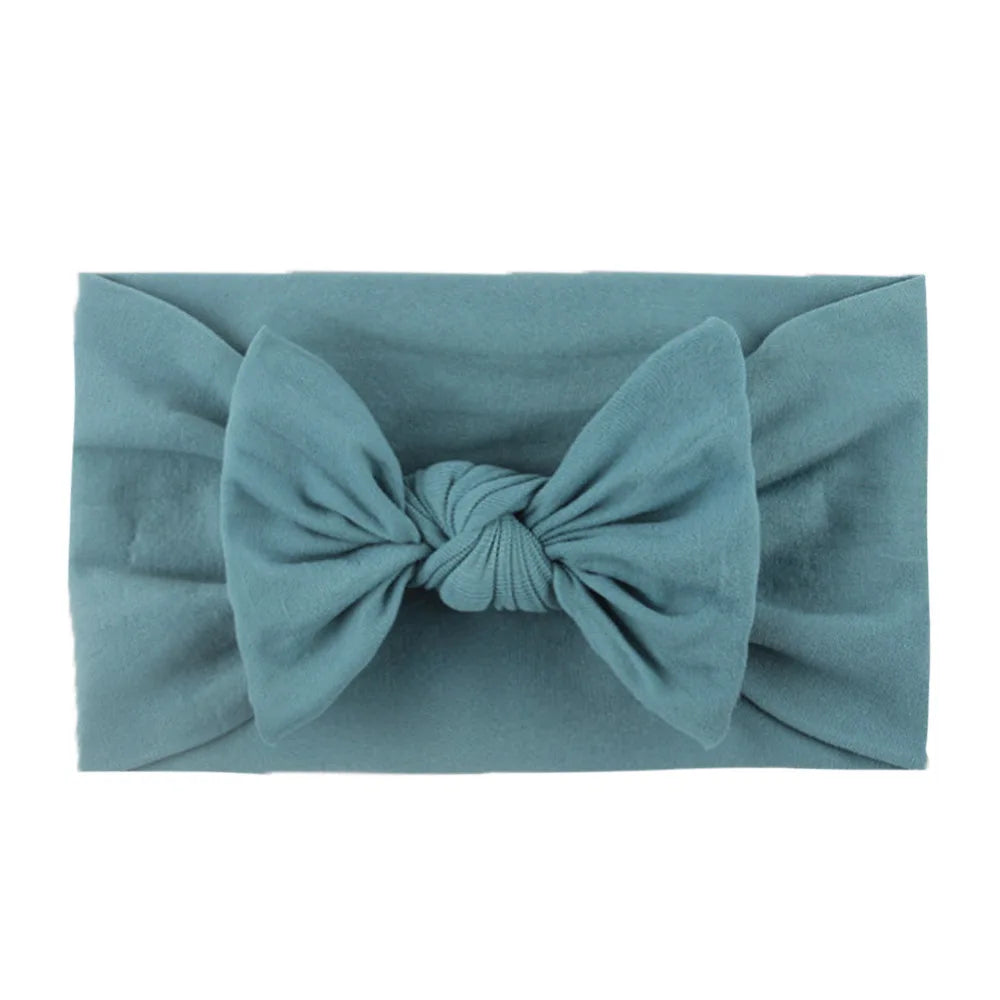 Diademas con lazo para niñas, banda elástica suave para el cabello, accesorios para el cabello de bebé recién nacido, regalos para fiestas, pañuelos para la cabeza para niñas
