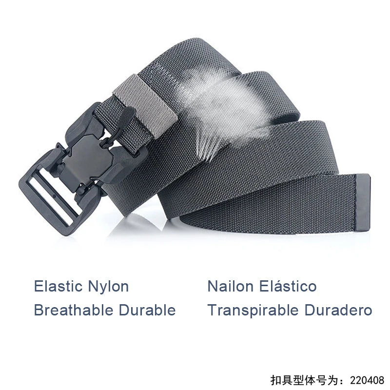MEDYLA-Cinturón táctico con hebilla de liberación rápida, cinturón elástico informal de nailon, herramienta de entrenamiento, cinturón para hombre MN057
