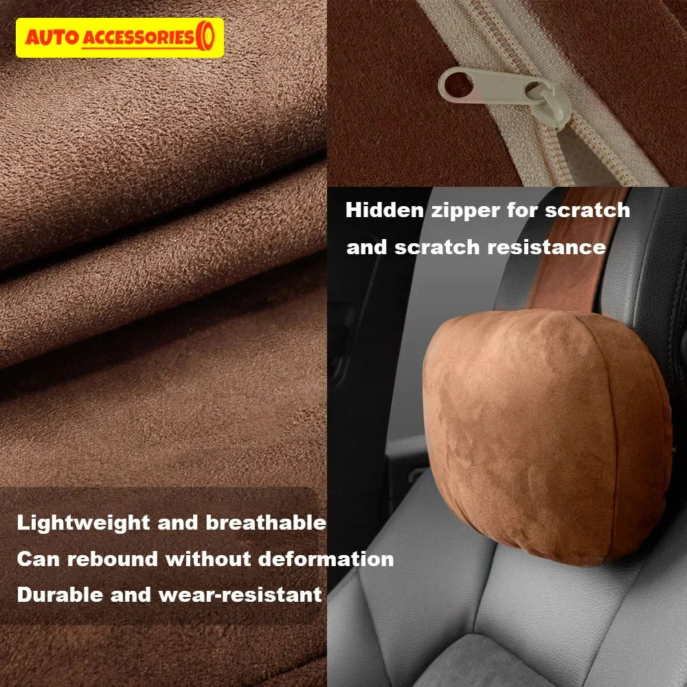 1/2 Uds reposacabezas de coche soporte para el cuello asiento/Clase de diseño Maybach suave Universal ajustable almohada de coche cojín de descanso para el cuello de alta calidad