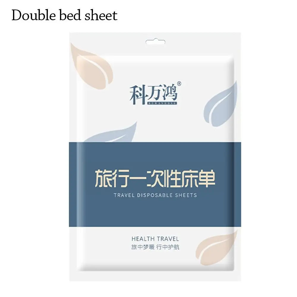 Sábana desechable de 3/4 piezas, juego de cama a prueba de suciedad, funda nórdica, funda de almohada, sábanas aislantes no tejidas gruesas para viaje