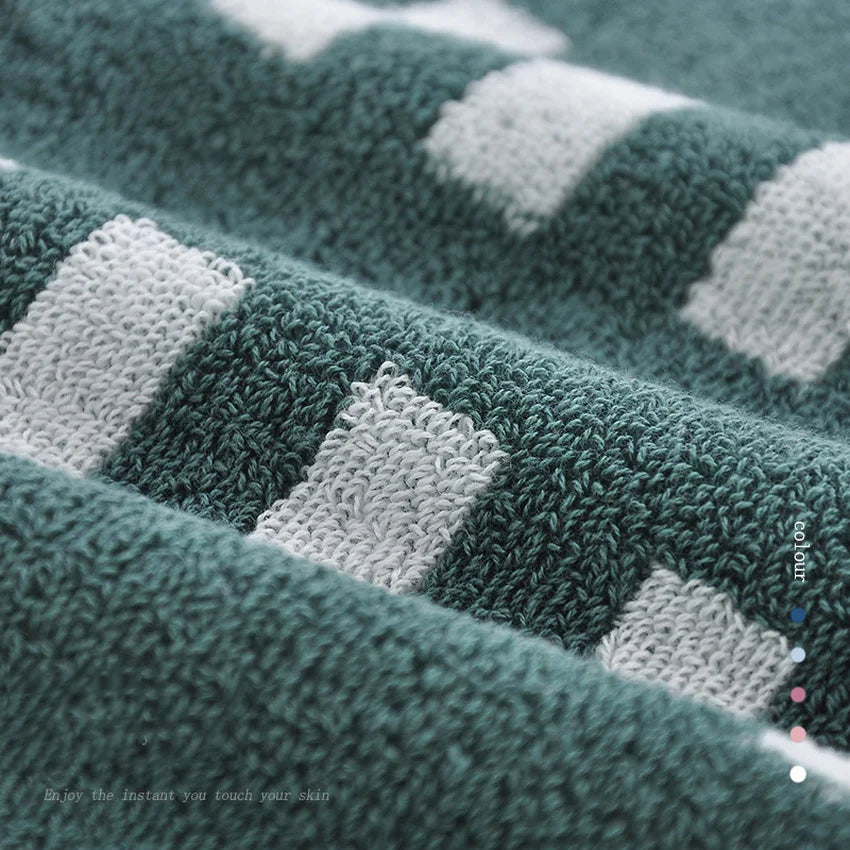 Toalla de algodón Retro con diseño de corazón a rayas y estrellas, toalla suave para la cara, toallas de mano gruesas súper absorbentes para baño, niños y adultos