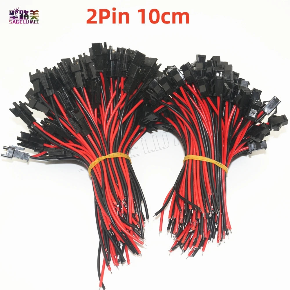 100 pares 2 pines/3 pines 4 pines 5 pines 6 pines JST conector Led macho a hembra cable de 15cm para 2811 5050 RGB RGBW RGBCCT controlador de lámpara de tira Led