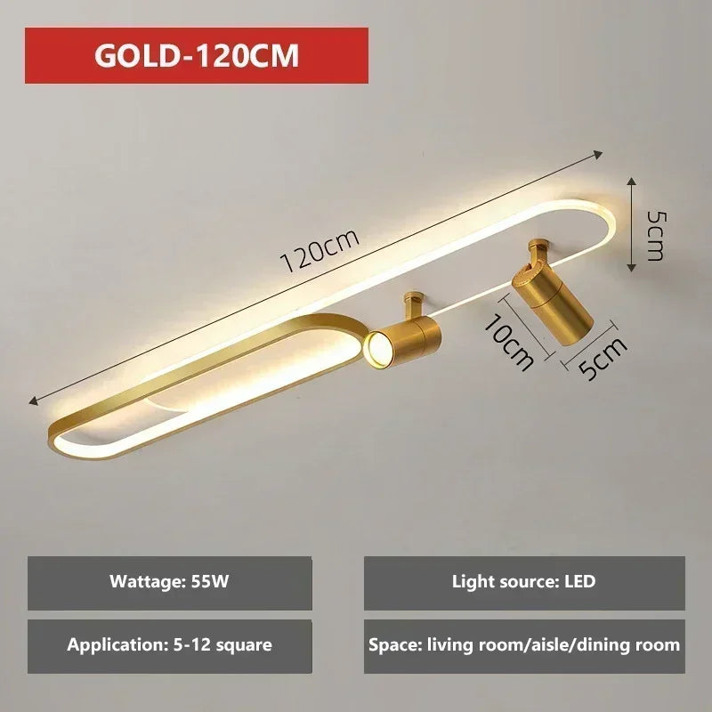 Luces de techo LED modernas con foco, candelabro de pasillo para sala de estar, pasillo, guardarropa, accesorios de iluminación interior para el hogar