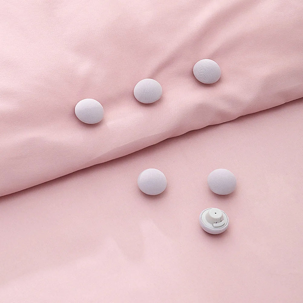 Fijador de sábanas para edredón, funda de cama con forma de seta, pinzas sin deformación, desbloqueo de un botón, 4/8 piezas