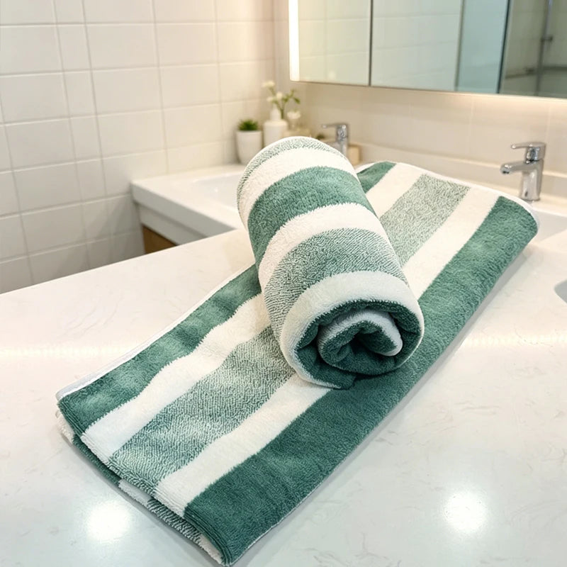 Paquete de 2 toallas con gran absorción de agua, secado rápido, sin desprendimiento y duraderas - Muy adecuadas para el hogar, la playa y la cara