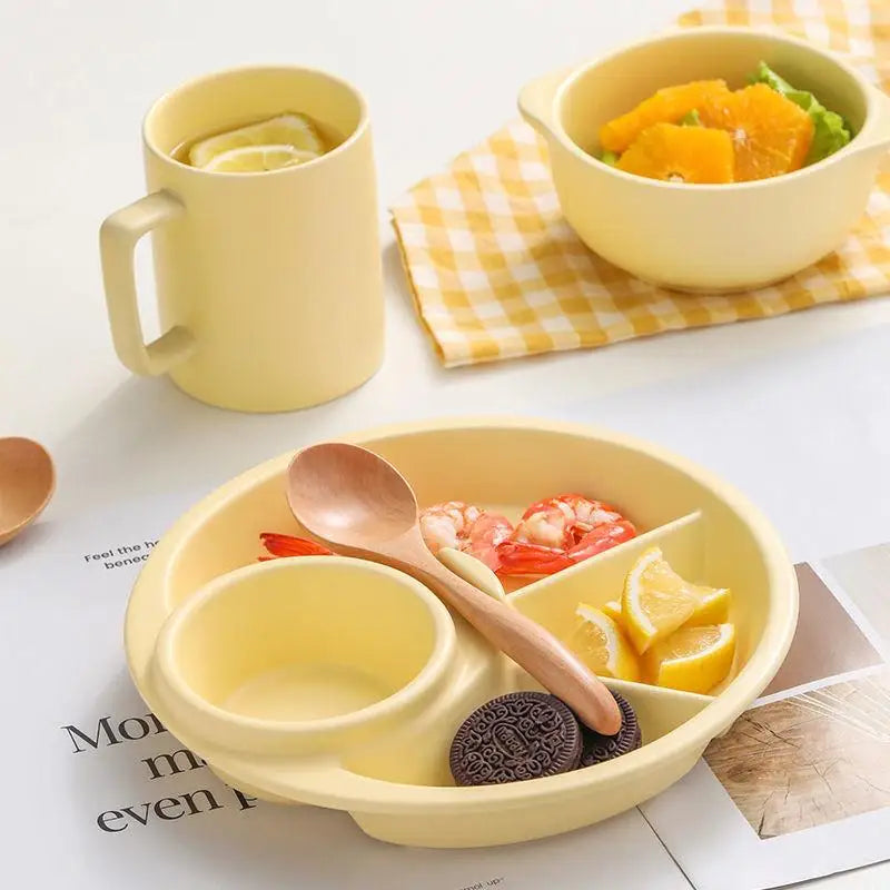 Plato Redondo para Frutas y Ensaladas, Bandeja para Desayuno, Aperitivos, Salsas, Platos para Cena, Postres y Tartas, Vajilla de Cocina