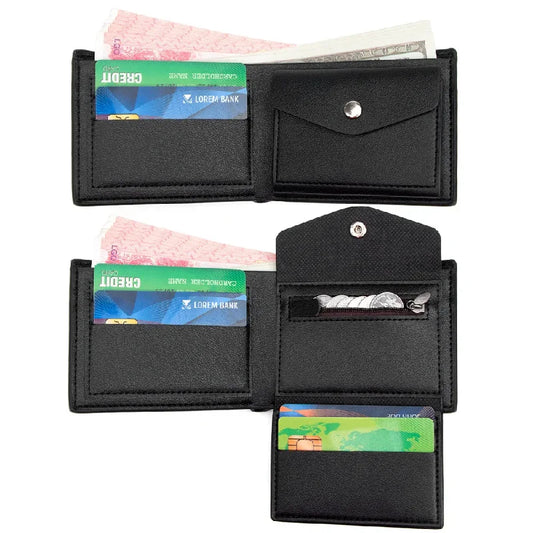 Cartera de Diseño 2026 con Grabado, Billetera Bifold Compacta para Hombre, Múltiples Ranuras para Tarjetas, Bolsillo para Monedas, Accesorio de Moda Diaria, Regalo para Hombre
