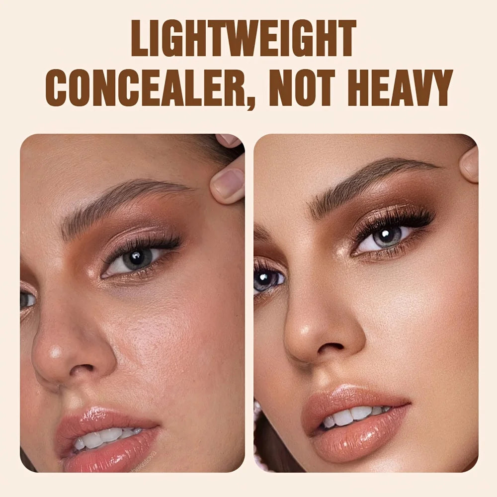 Crema Correctora para Ojos, Maquillaje Ligero de Textura Suave, Corrector de Ojos con Acabado de Tono Natural, 3 Tonos
