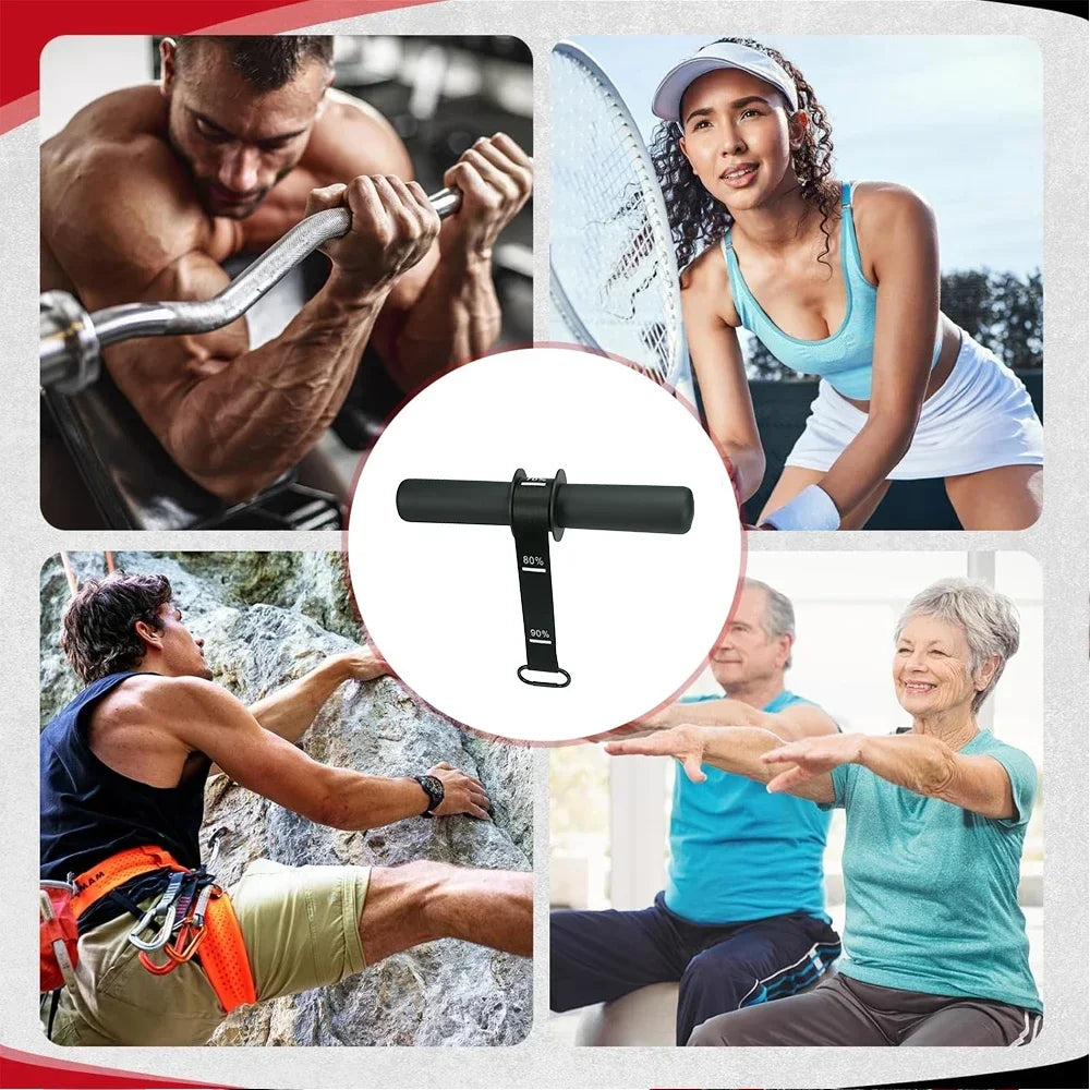 Rodillo de Muñeca Ajustable para Entrenamiento de Fuerza del Antebrazo con Correa de Agarre Antideslizante Engrosada, Equipo de Fitness para Entrenamiento en Casa de la Parte Superior del Cuerpo