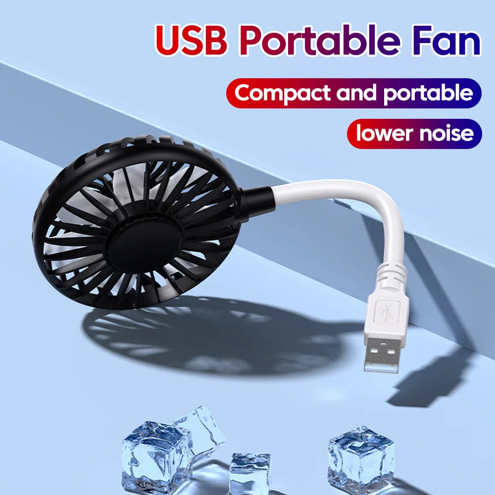 Ventilador pequeño portátil, ventilador USB, Mini ventilador de escritorio de oficina silencioso para verano al aire libre y viajes, ventilador de refrigeración USB, Mini ventiladores de enchufe para jugar ﻿