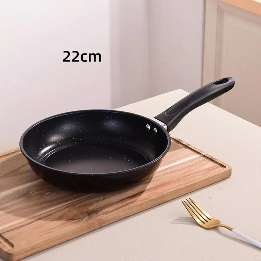 Sartén antiadherente con revestimiento de piedra Maifan, fondo plano, ideal para preparar huevos, tortillas y carne, apta para cocinas de inducción y de gas, utensilio de cocina.