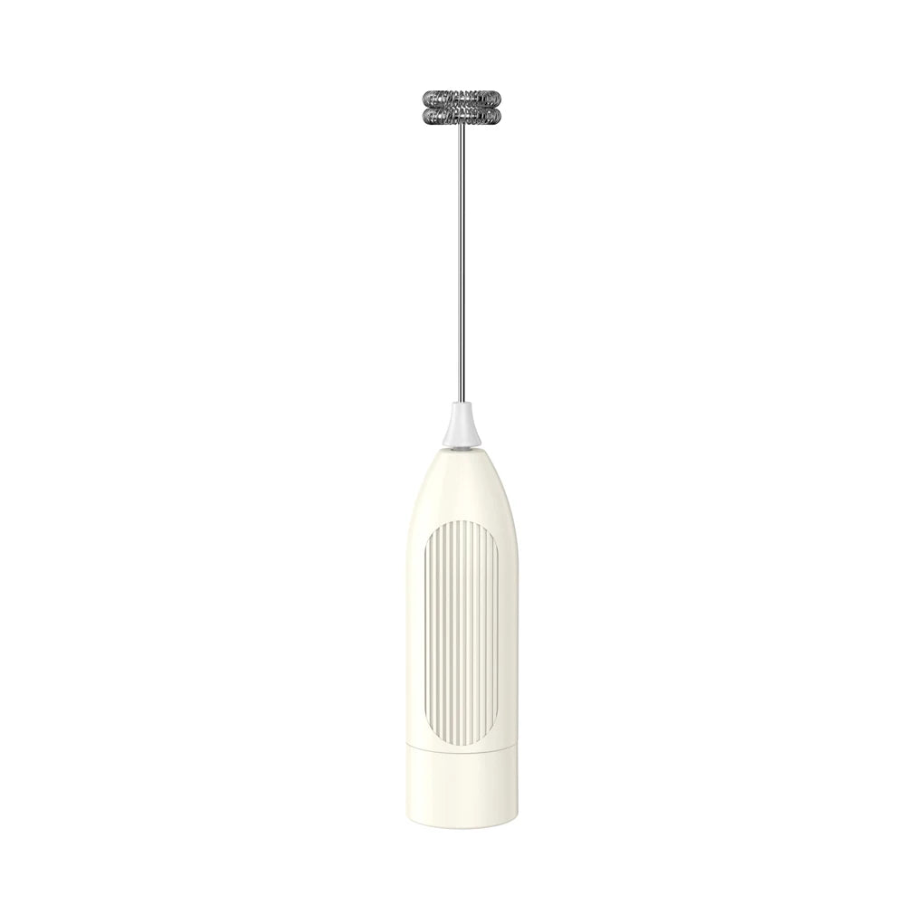 Espumador de Leche Eléctrico, Mini Batidor de Café, Mezclador Manual Inalámbrico para Cappuccino y Latte