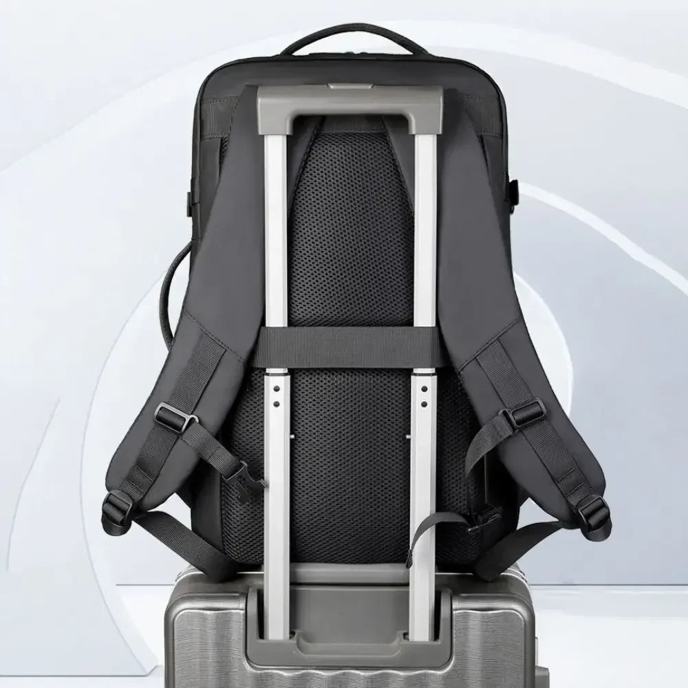 Mochila de compresión al vacío para hombre, mochila para ordenador portátil, mochila de viaje al vacío para senderismo, mochila Ryanair, bolsa de cabina de 46x30x20