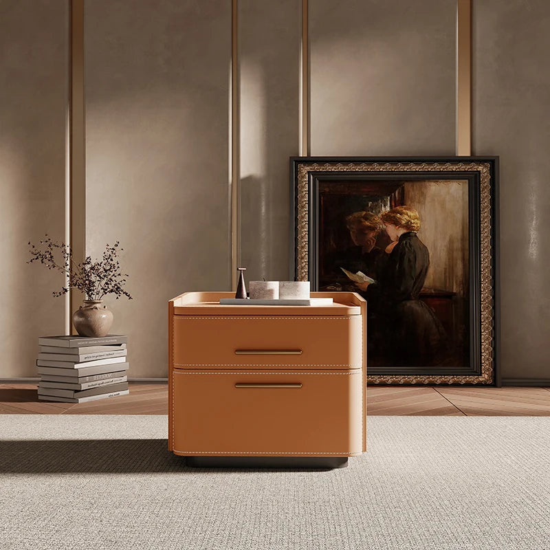 Mesita De Noche De almacenamiento De lujo, cajón Simple estético, mesita De Noche italiana, Mesitas De Noche nórdicas De moda, muebles De dormitorio
