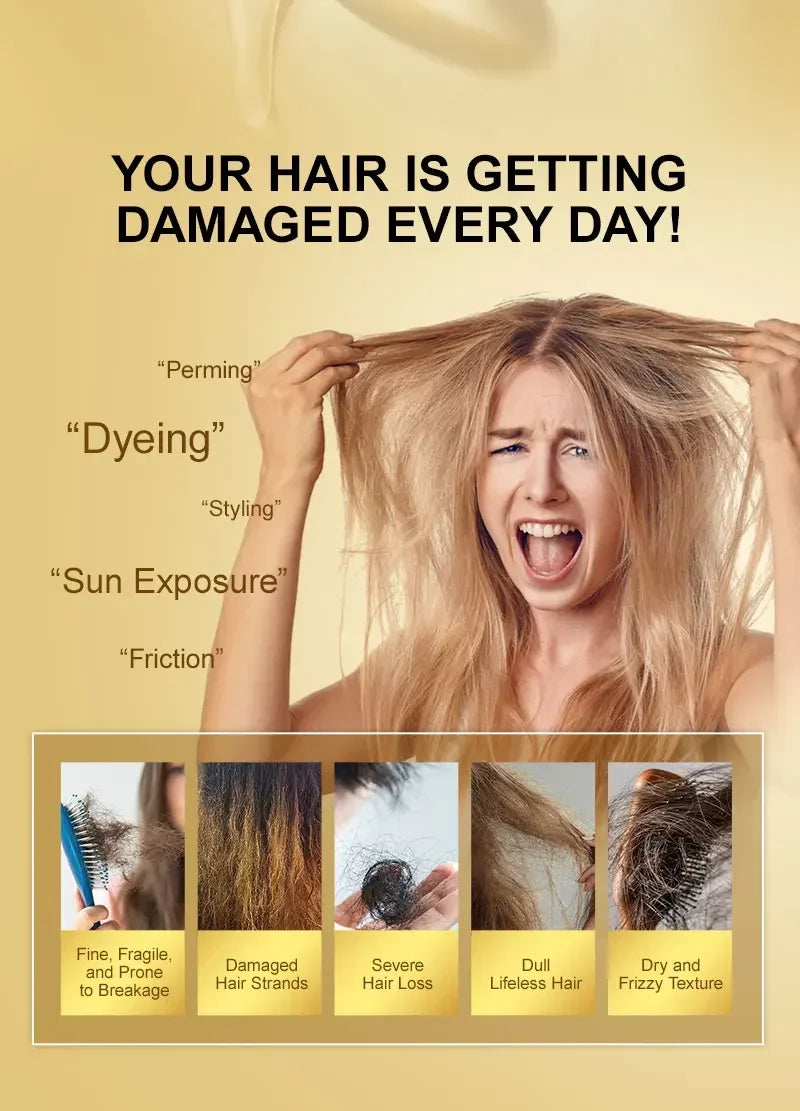 Aceite de argán marroquí, aceite nutritivo para el cabello, suero suavizante para el cabello suave, reparación de Frizz dañado, tratamiento para el cabello seco, cuidado del cabello