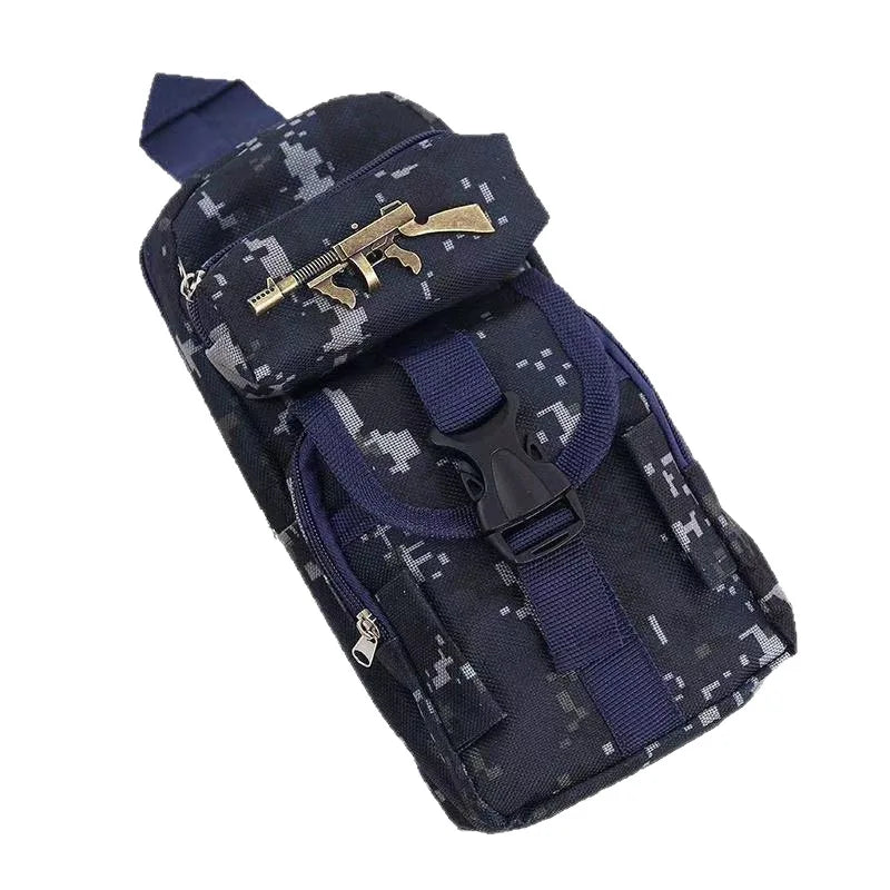 Mini estuche para lápices con mochila de camuflaje, bolsa de almacenamiento de papelería escolar de estilo militar, bolsa para bolígrafos para estudiantes y niños