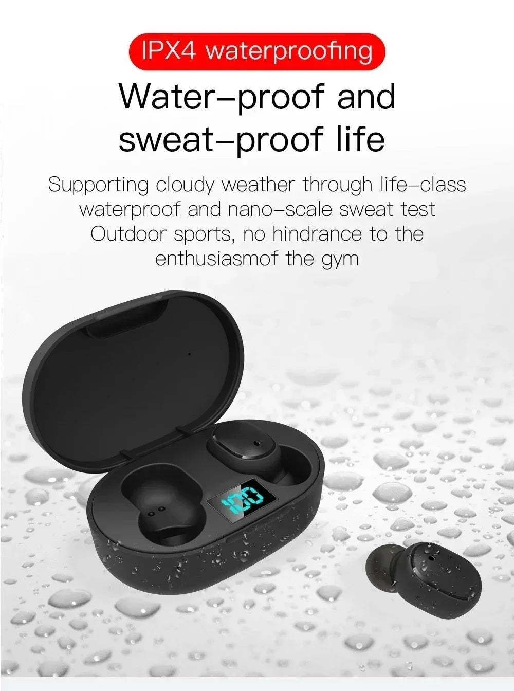 Auriculares inalámbricos Bluetooth E6S TWS auriculares Bluetooth auriculares inalámbricos auriculares con cancelación de ruido con micrófono