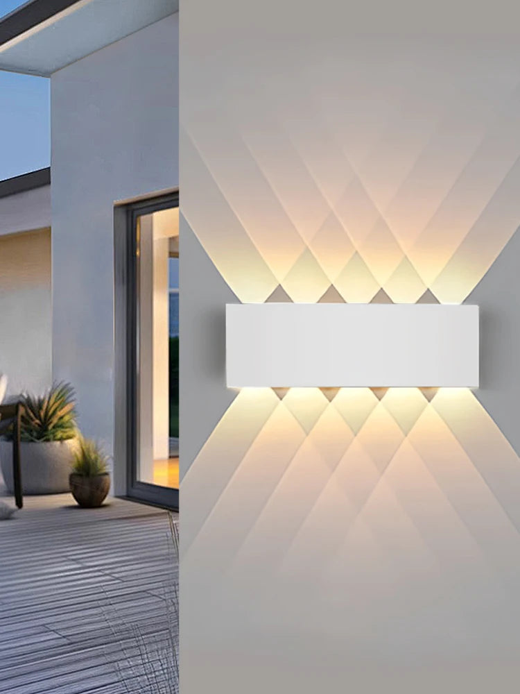 Lámpara de pared LED para interior arriba y abajo, luz de pared Interior para dormitorio, sala de estar, pasillo, iluminación exterior, decoración del hogar