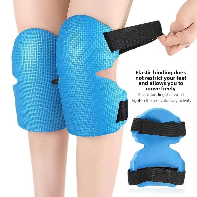 1 par de protectores de rodilla para trabajo y jardinería, gruesos, resistentes al desgaste, con correas ajustables