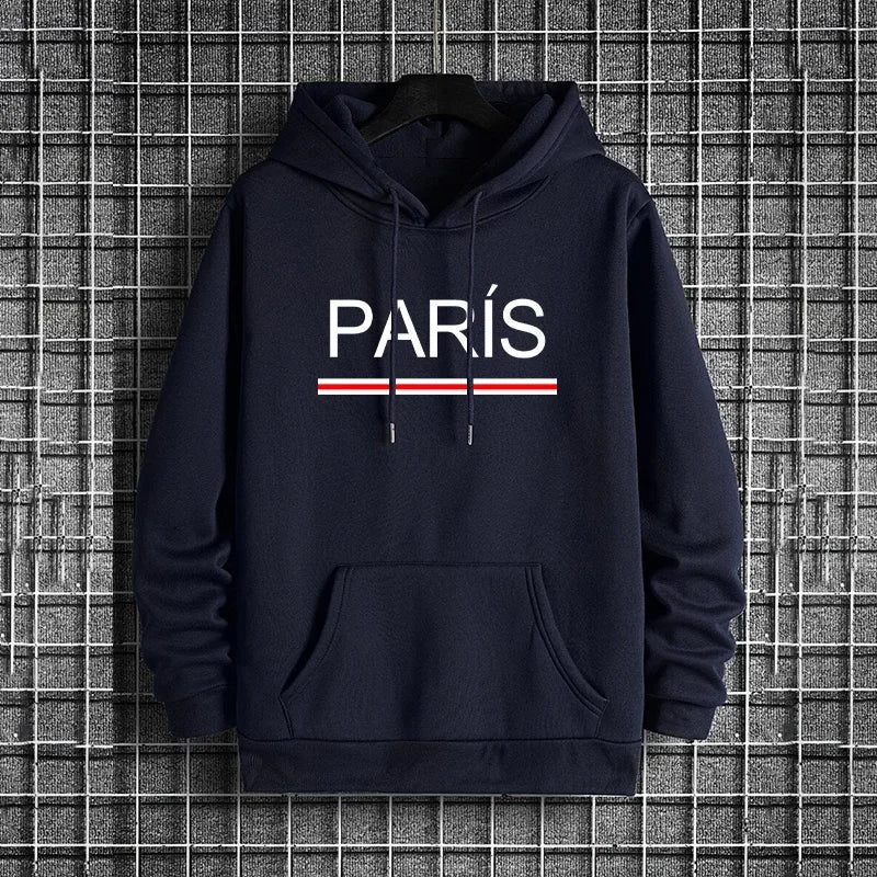 Conjunto Deportivo Esencial para Hombre 2026, Sudadera con Capucha y Pantalones Deportivos Premium para Uso Diario, Moda Deportiva Otoño Invierno Estilo París