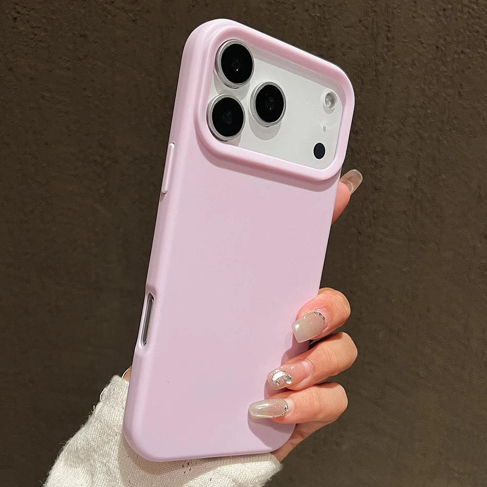 Funda protectora de silicona de Color caramelo para iPhone 17 Pro Max 17 Air 17 Pro, funda trasera de TPU suave mate a prueba de golpes