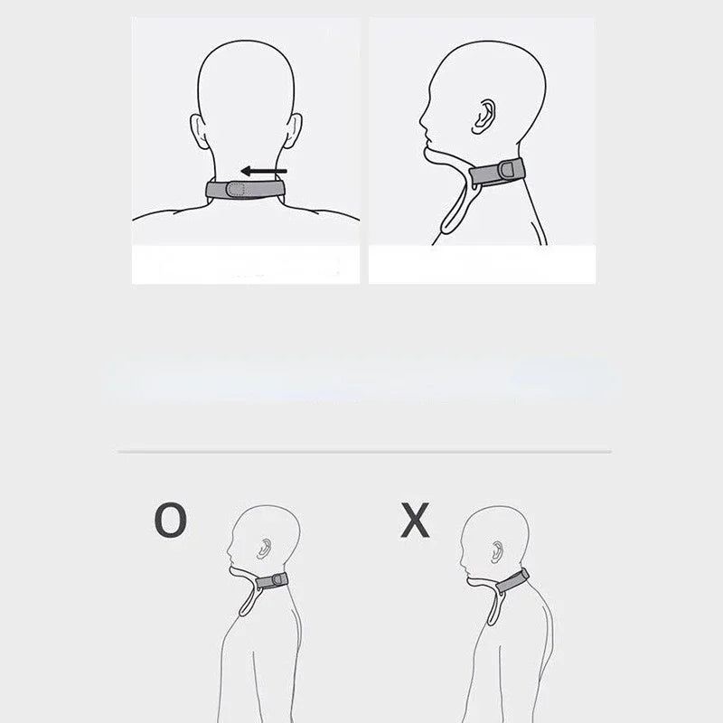 Corrector de postura, Collar Cervical, soporte para el cuello, dispositivo de tracción Cervical, tirantes para el cuello, cuidado de la salud, cuello para evitar la cabeza baja