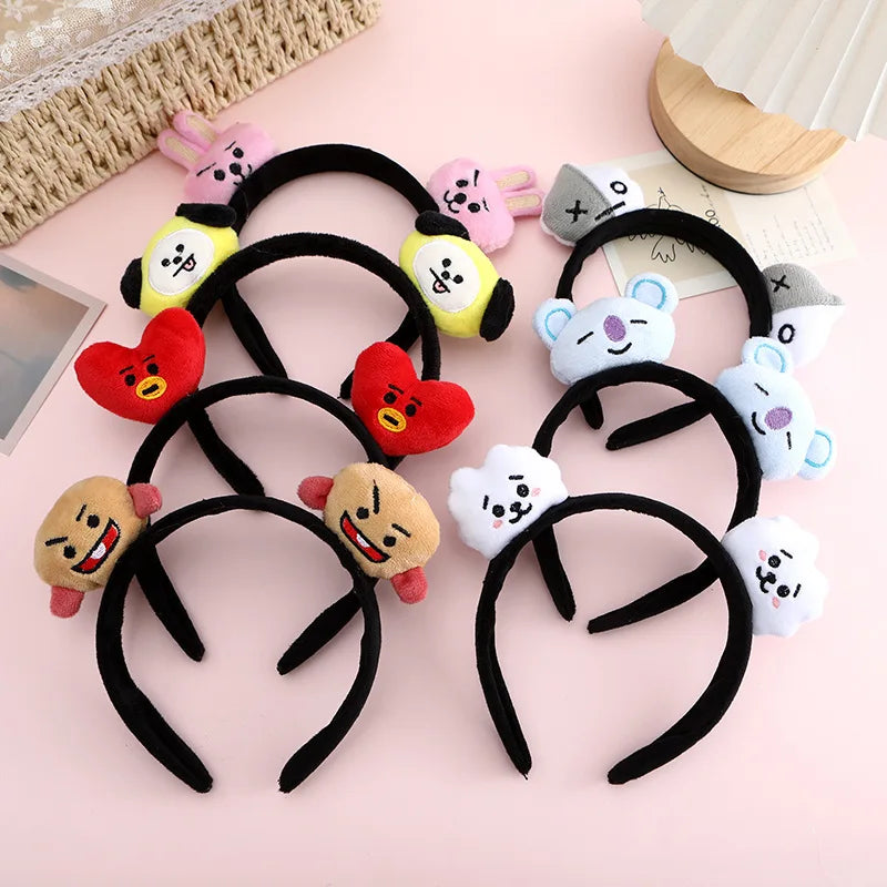 Diadema de Muñeca de Dibujos Animados Creativa y Linda de BT21 koya RJ Shooky Man Tata Chimmy Cooky, Decoración de Periféricos de Animación Secundaria