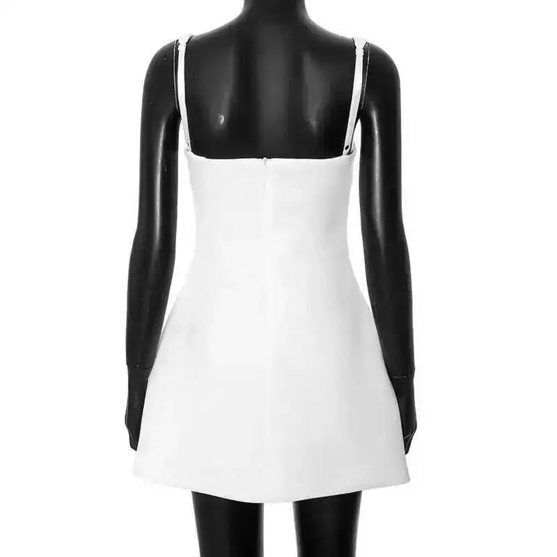 Townlike-vestido sin mangas de verano para mujer, traje Sexy con tirantes y espalda descubierta, 2024