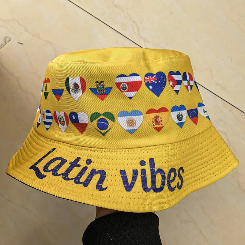 Sombrero de Pescador con Bandera Nacional de 2026 Países, Reversible, para Hombres y Mujeres, para Fiestas de Fútbol, Copa de Fútbol, para Aficionados al Fútbol