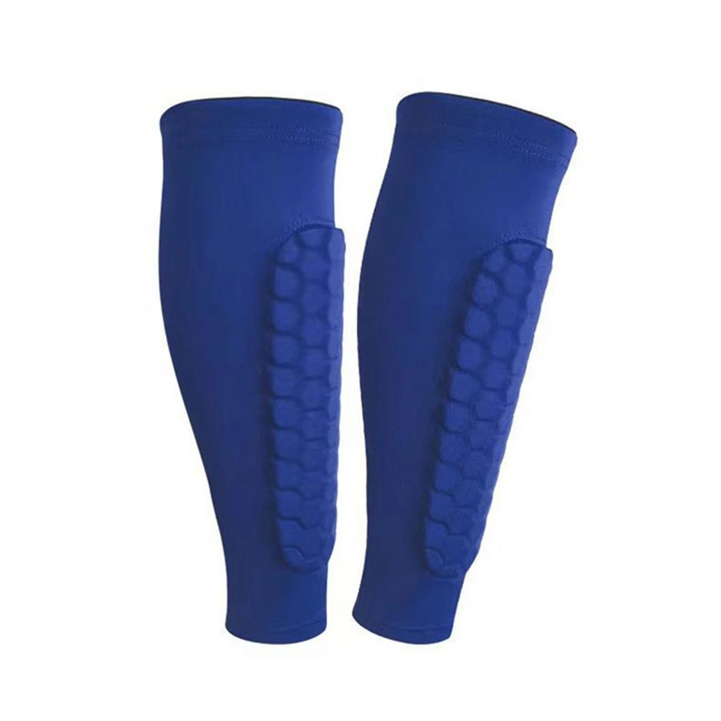 2 uds espinilleras fútbol baloncesto con acolchado de panal nailon transpirable Anti impacto protectores de piernas deportivos para niños adultos