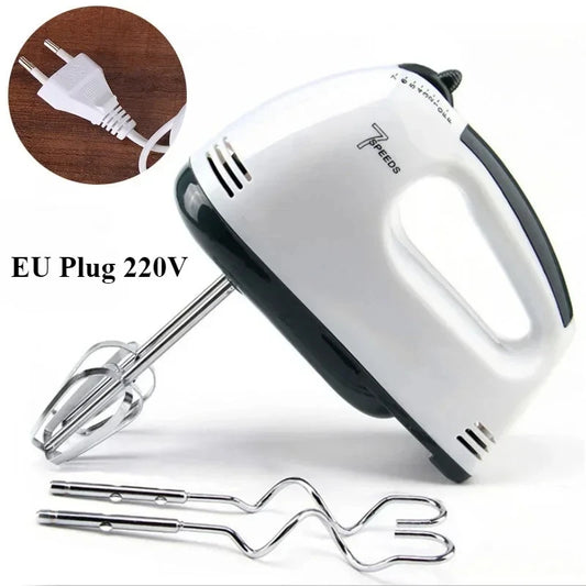 7-Speed Electric Hand Mixer Automatic Blender for Cream, Egg, Cake, Dough - Versatile Kitchen Mixing Appliance Tool