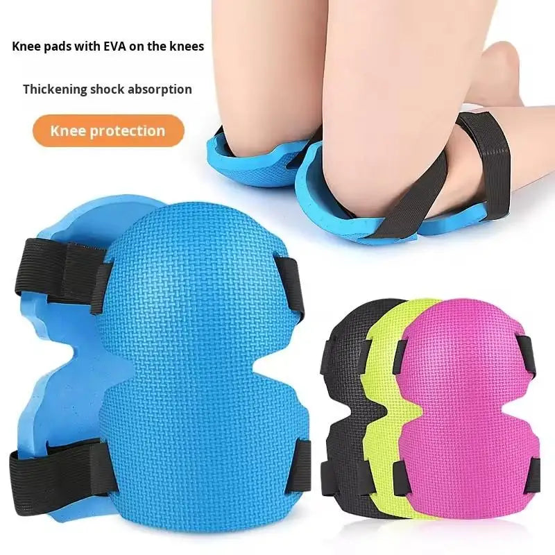 1 par de protectores de rodilla para trabajo y jardinería, gruesos, resistentes al desgaste, con correas ajustables