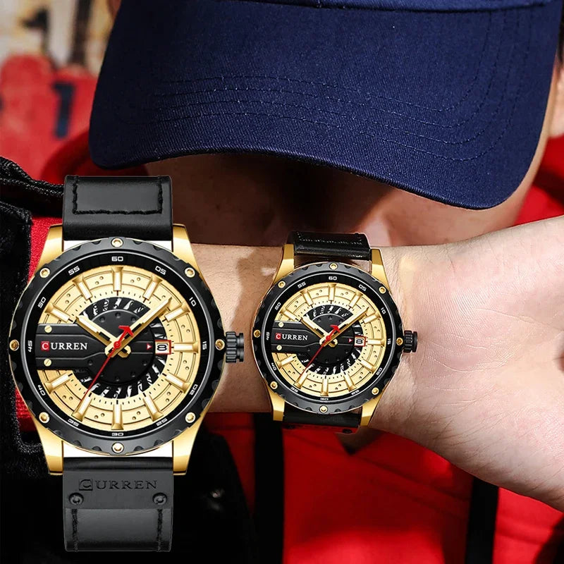 Marca CURREN, reloj de cuarzo para hombre, nueva moda, resistente al agua, informal, de negocios, militar, reloj para hombre, relojes con fecha automática, reloj Masculino
