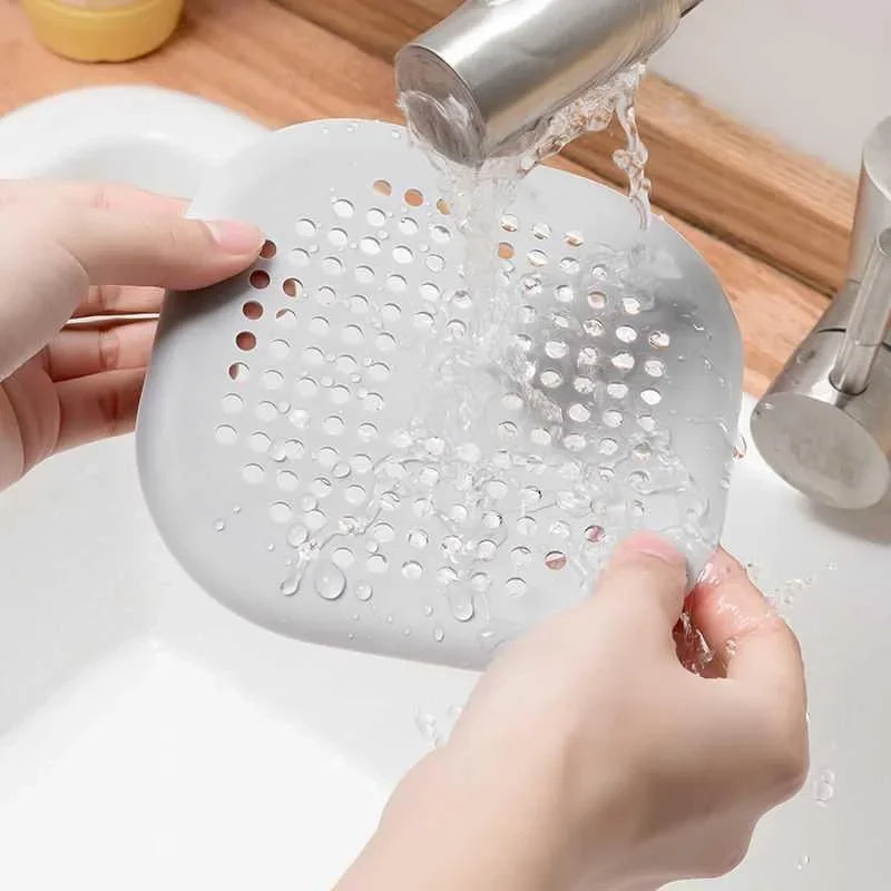 Tapón de silicona para desagües de cocina y baño, filtro de agua para bañera, accesorios para el hogar, atrapapelos para ducha y fregadero