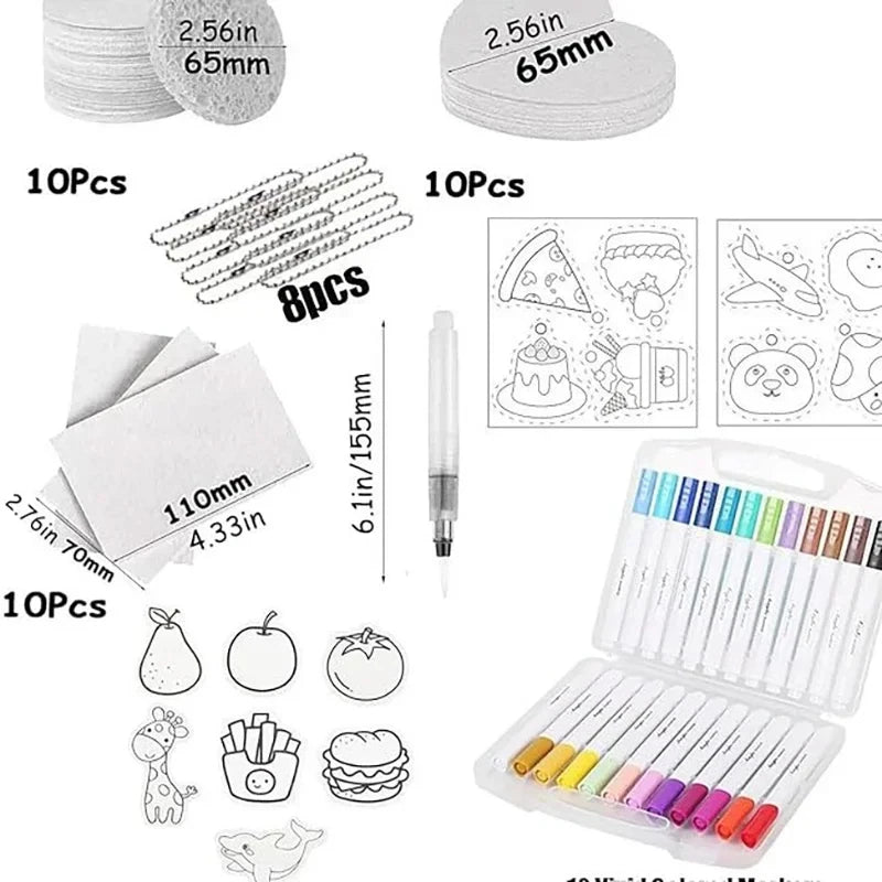 Lienzo Mágico para Dibujo 3D, Esponja para Niños, Papel para Pintar 3D, Papel para Dibujo Artístico 3D para Niños, Kit de Pintura con Textura Mágica para Niños